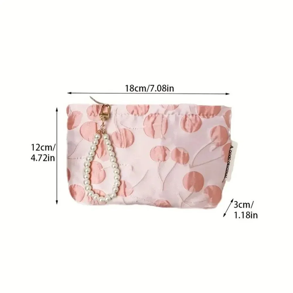 Pink Cherry Makeup Bag